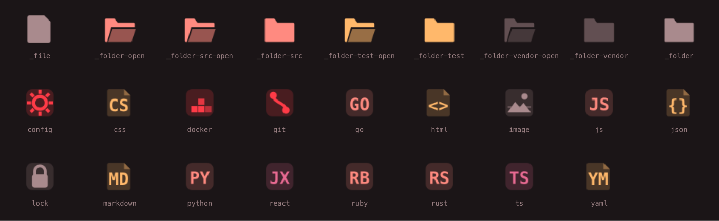 Redsea icons