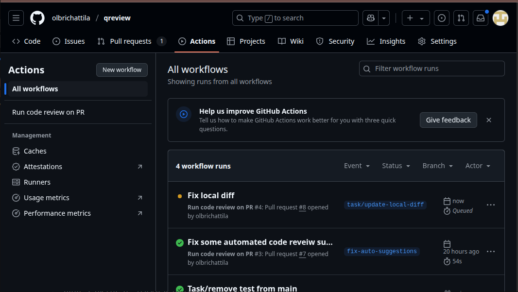 GitHub - olbrichattila/qreview: Review your code with AI