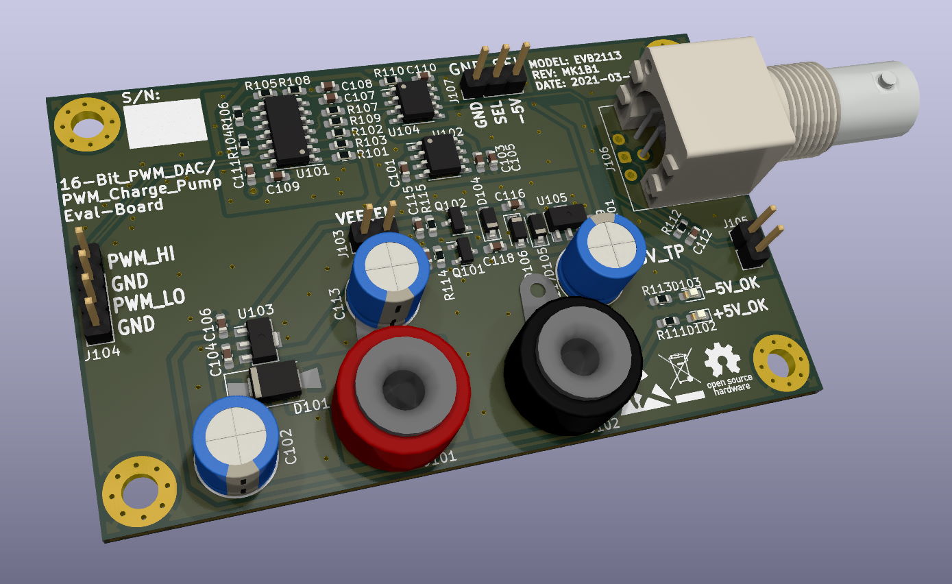 16bit pwm dac board, from the project README