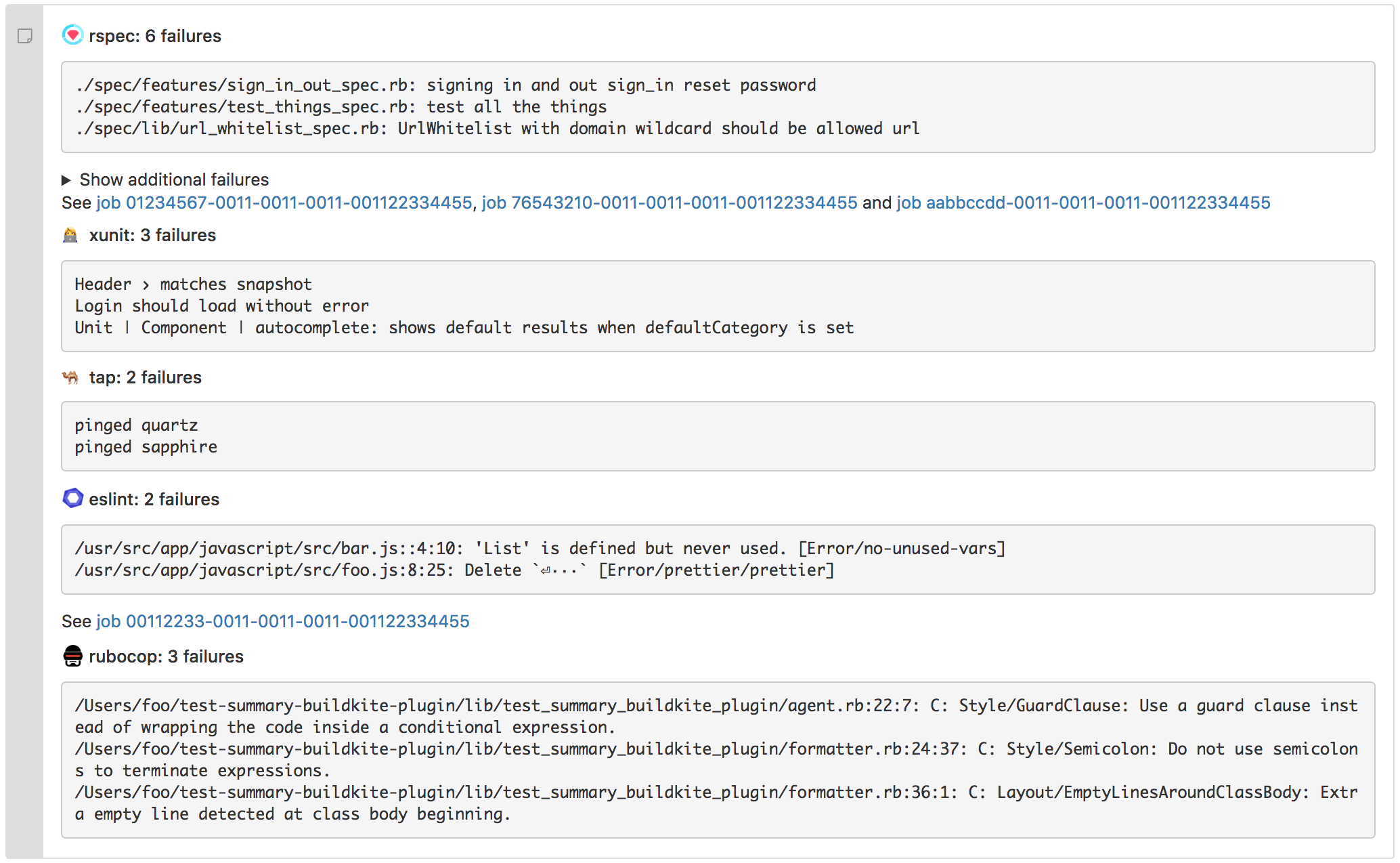 example summary annotation