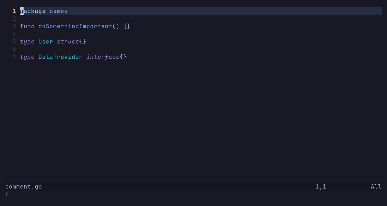 Generate comments