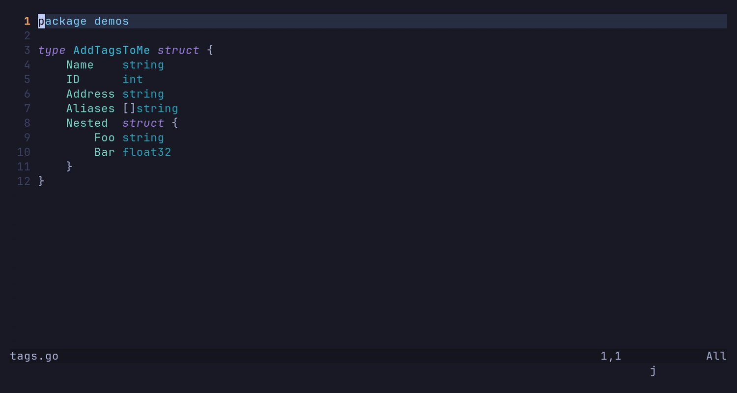 Add tags demo