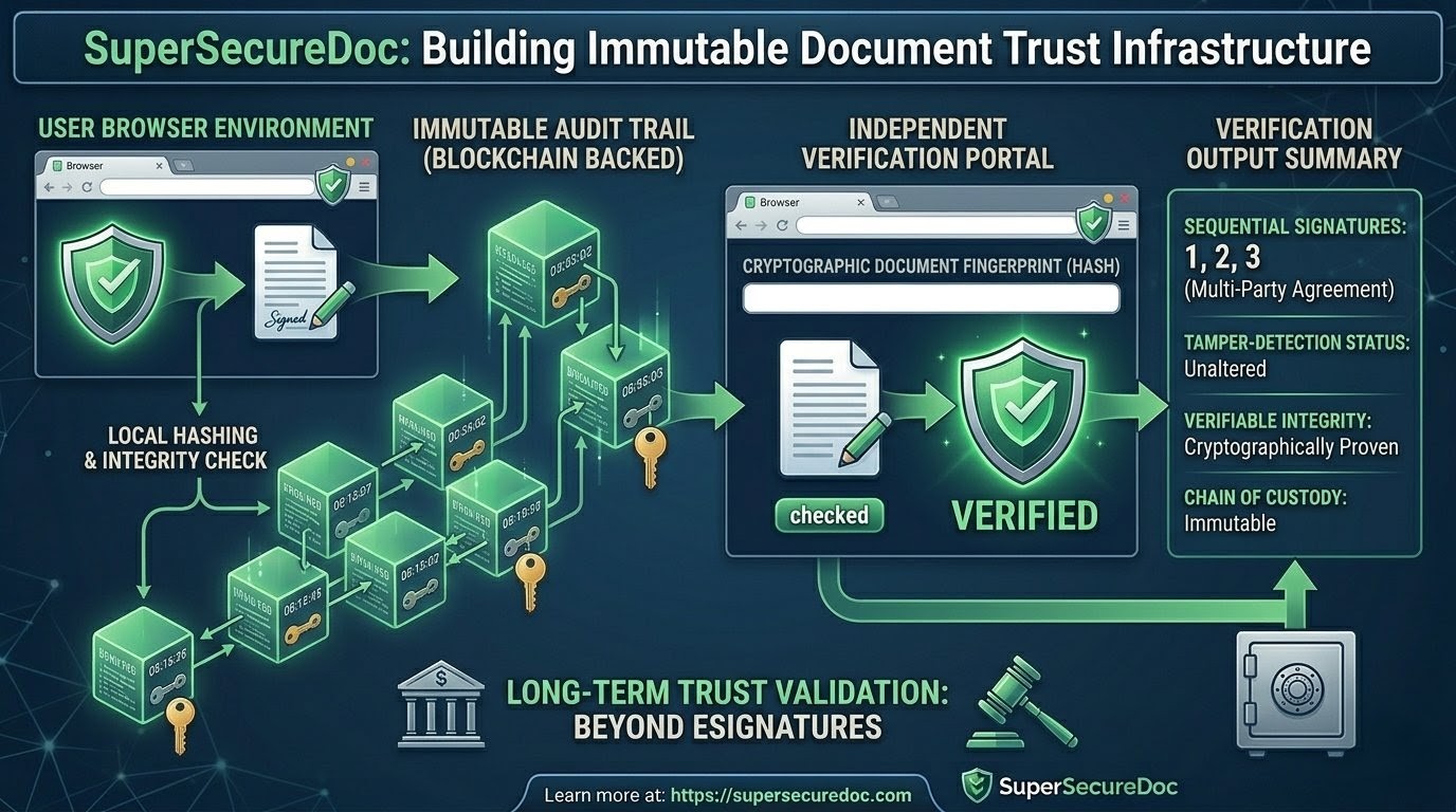 Immutable Document Verification Workflow
