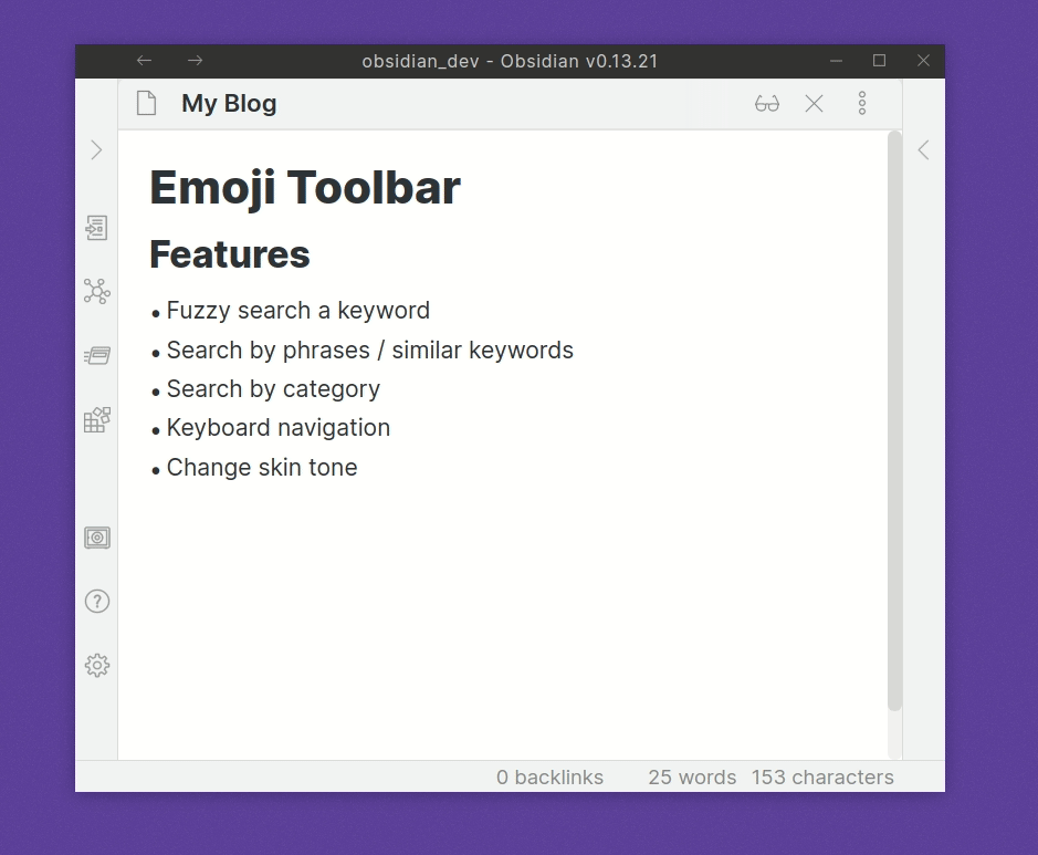 Emoji Toolbar Plugin