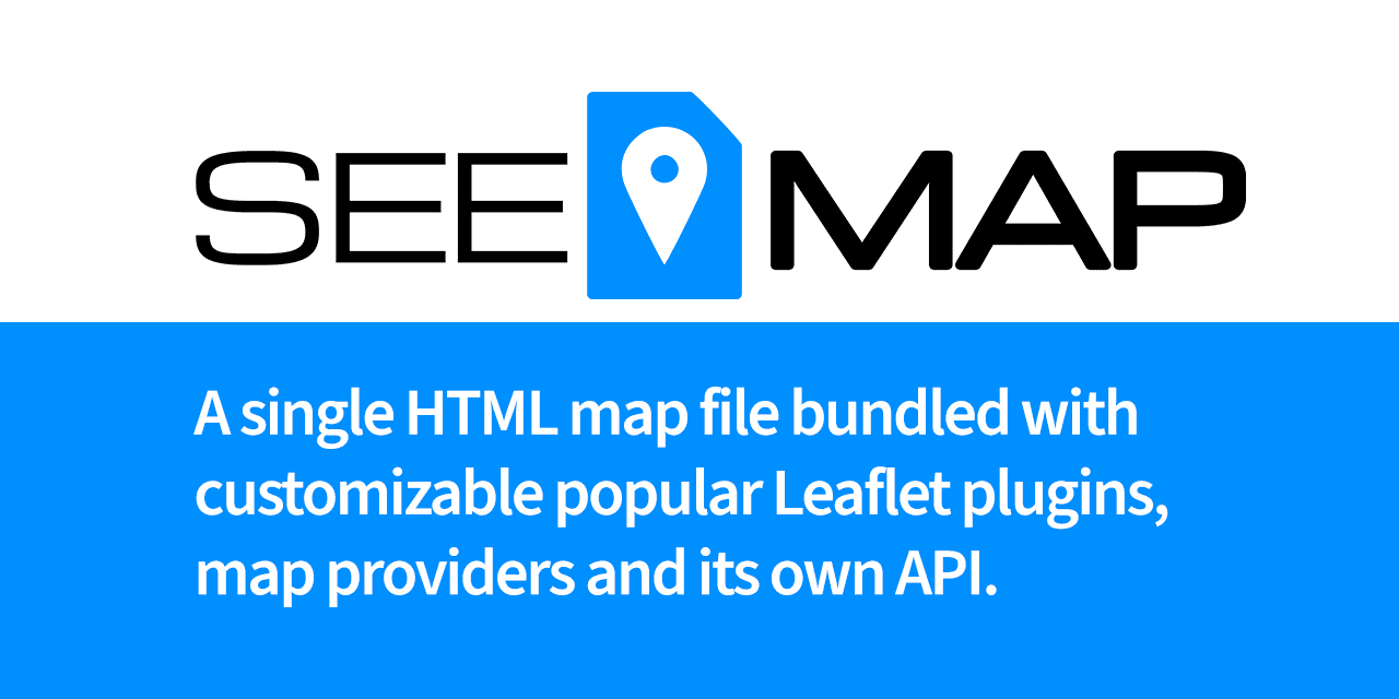 A single HTML map file bundled with customizable popular Leaflet plugins, map providers and its own API