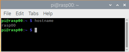 Raspberry Pi hostname