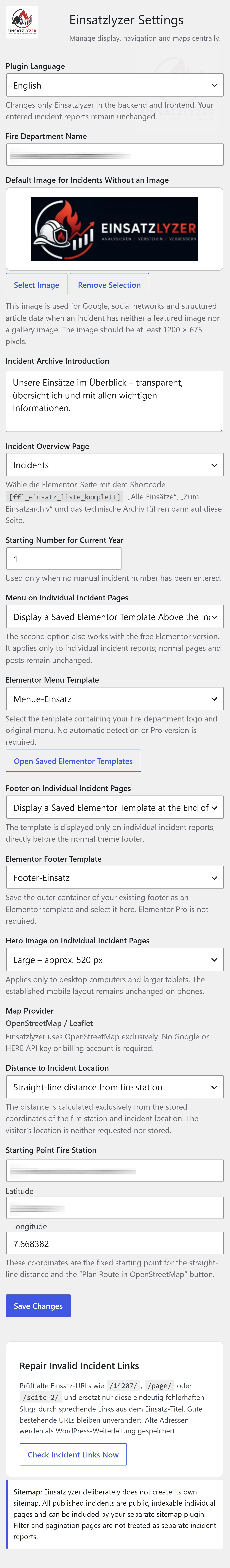 Mobile settings in English