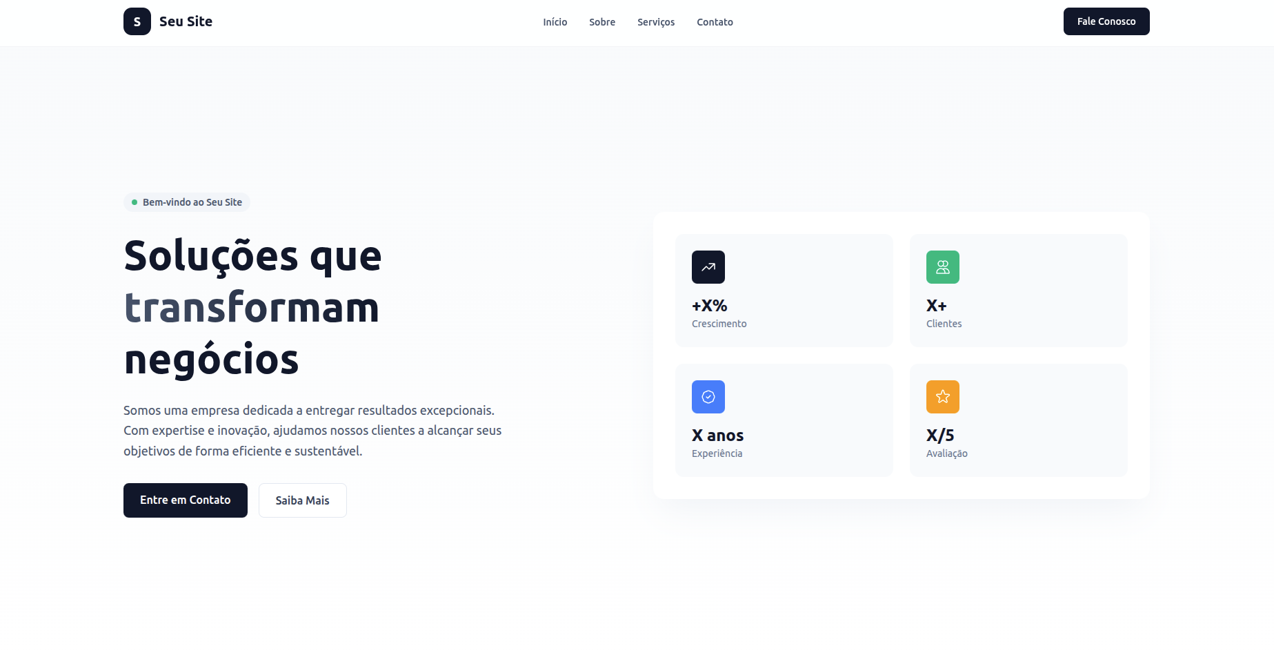 Seu Site - Whitelabel