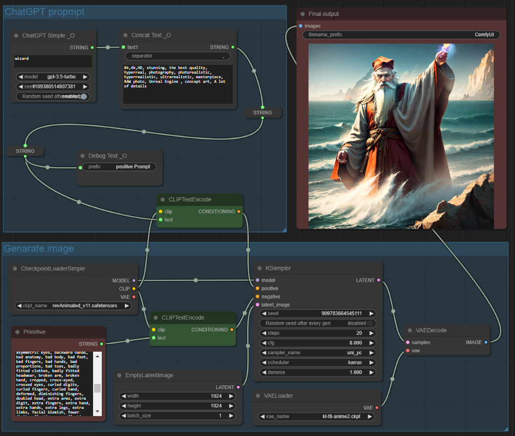 Simple ChatGPT workflow