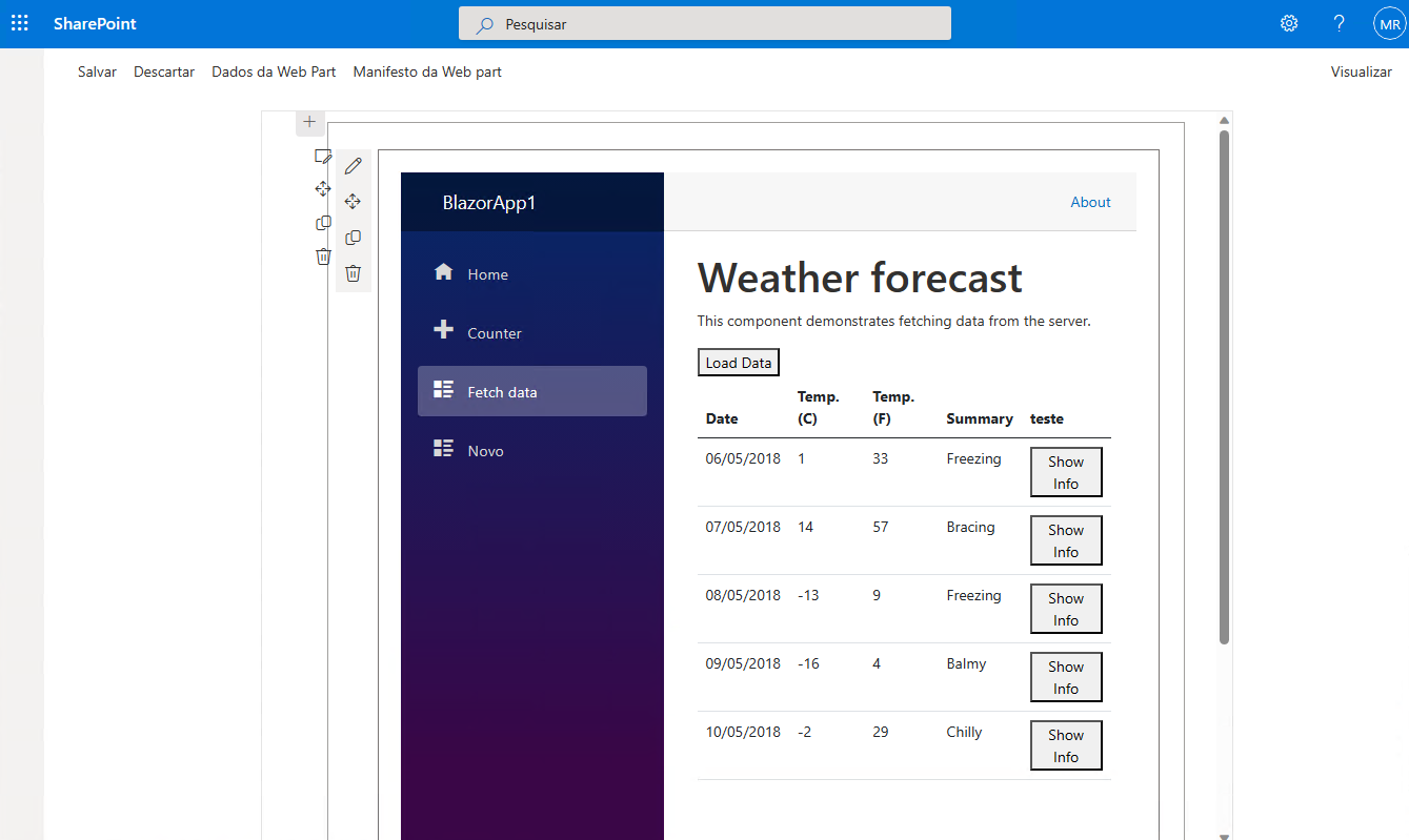 blazor webpart