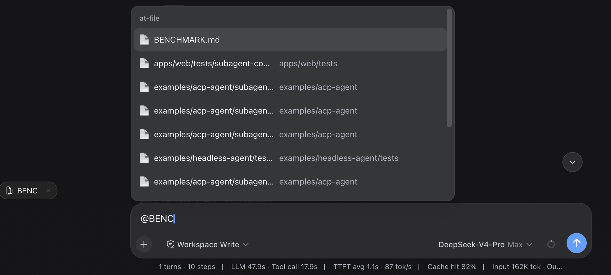 DSH At File interface preview