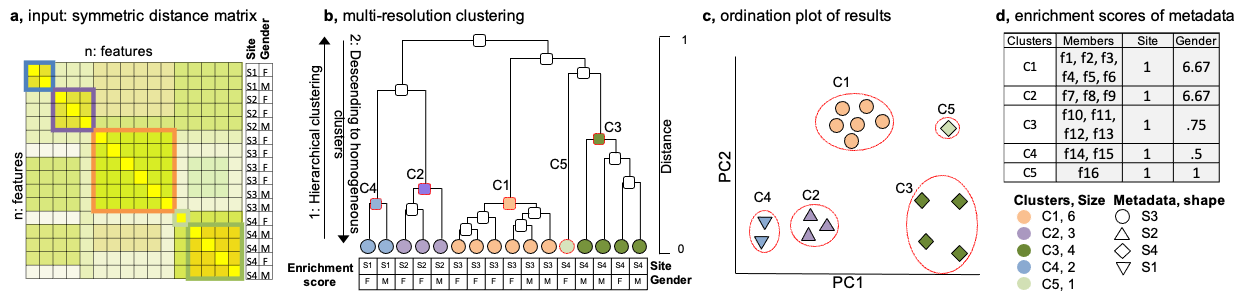 omeClust Workflow overview