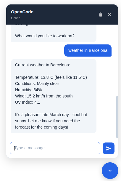 Web widget connector
