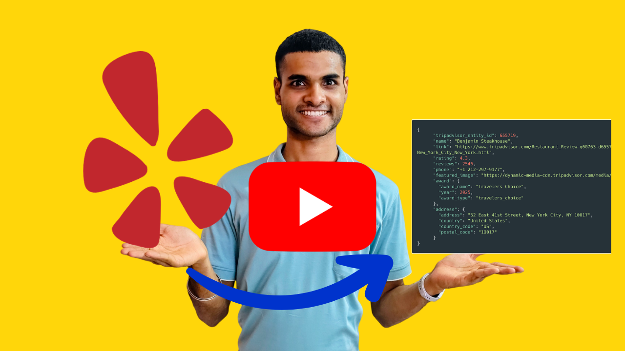 Yelp Scraper API Walkthrough