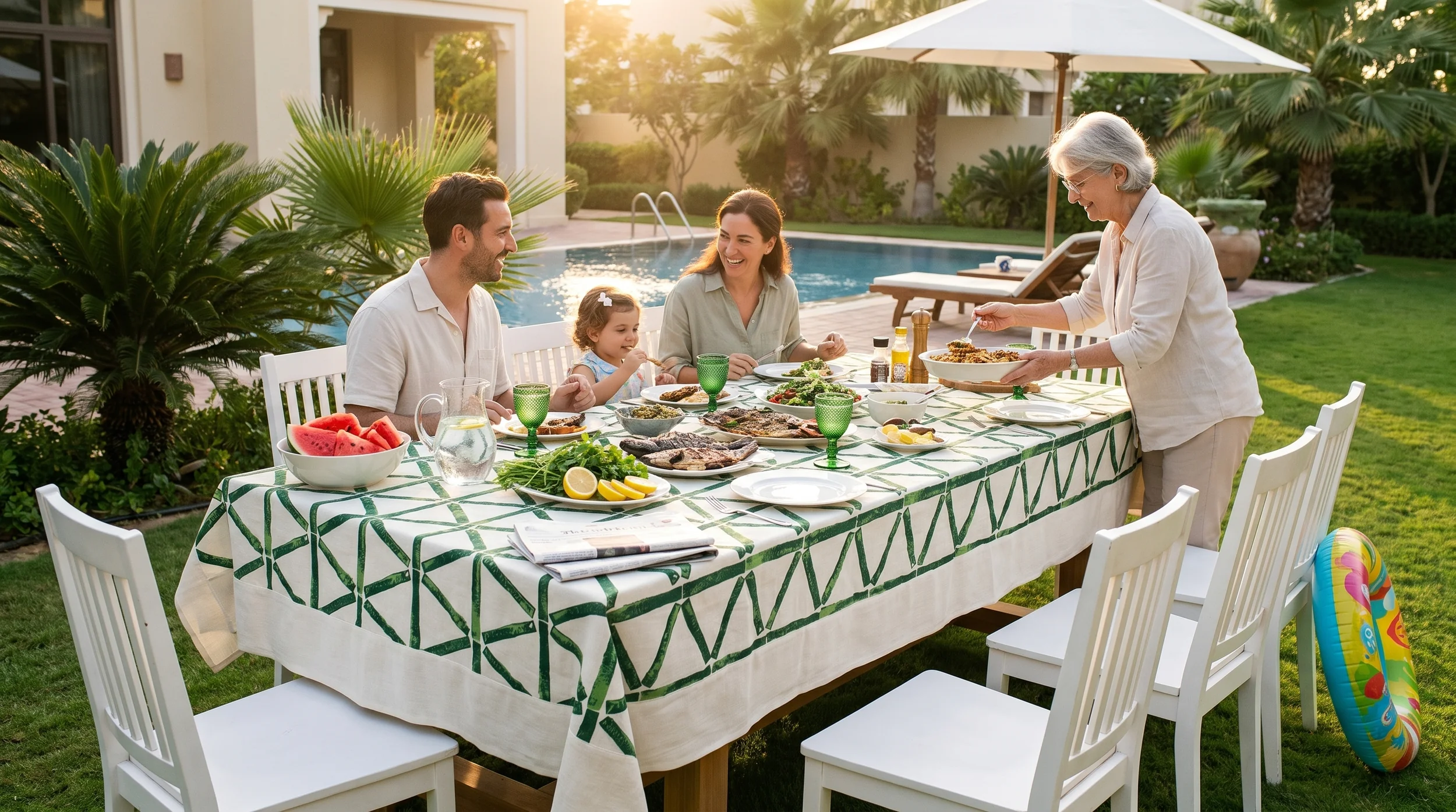 Bamboo Vert — table setting 3