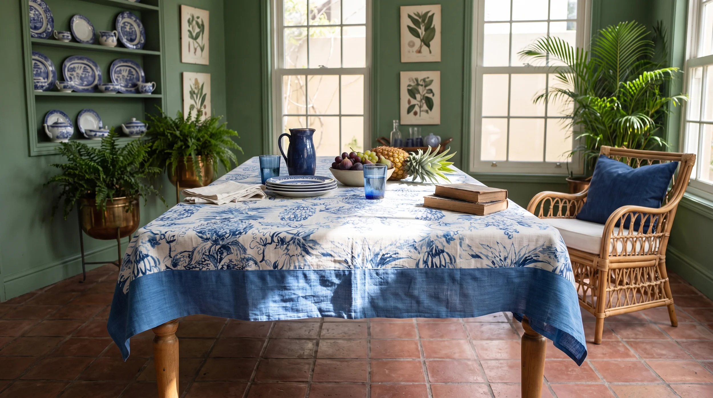 Jardin en Bleue — table setting 4