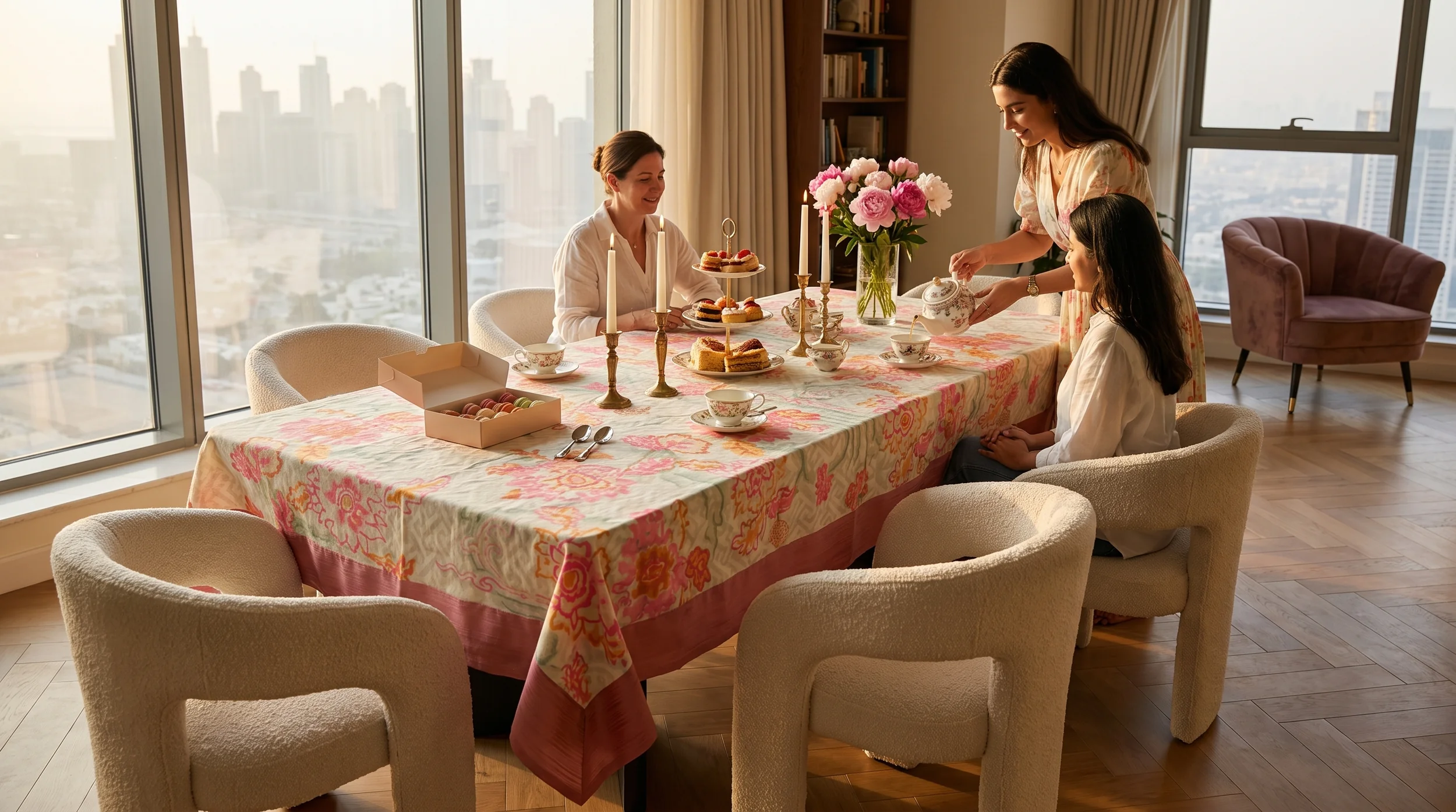 Peonia Rosé — table setting 2