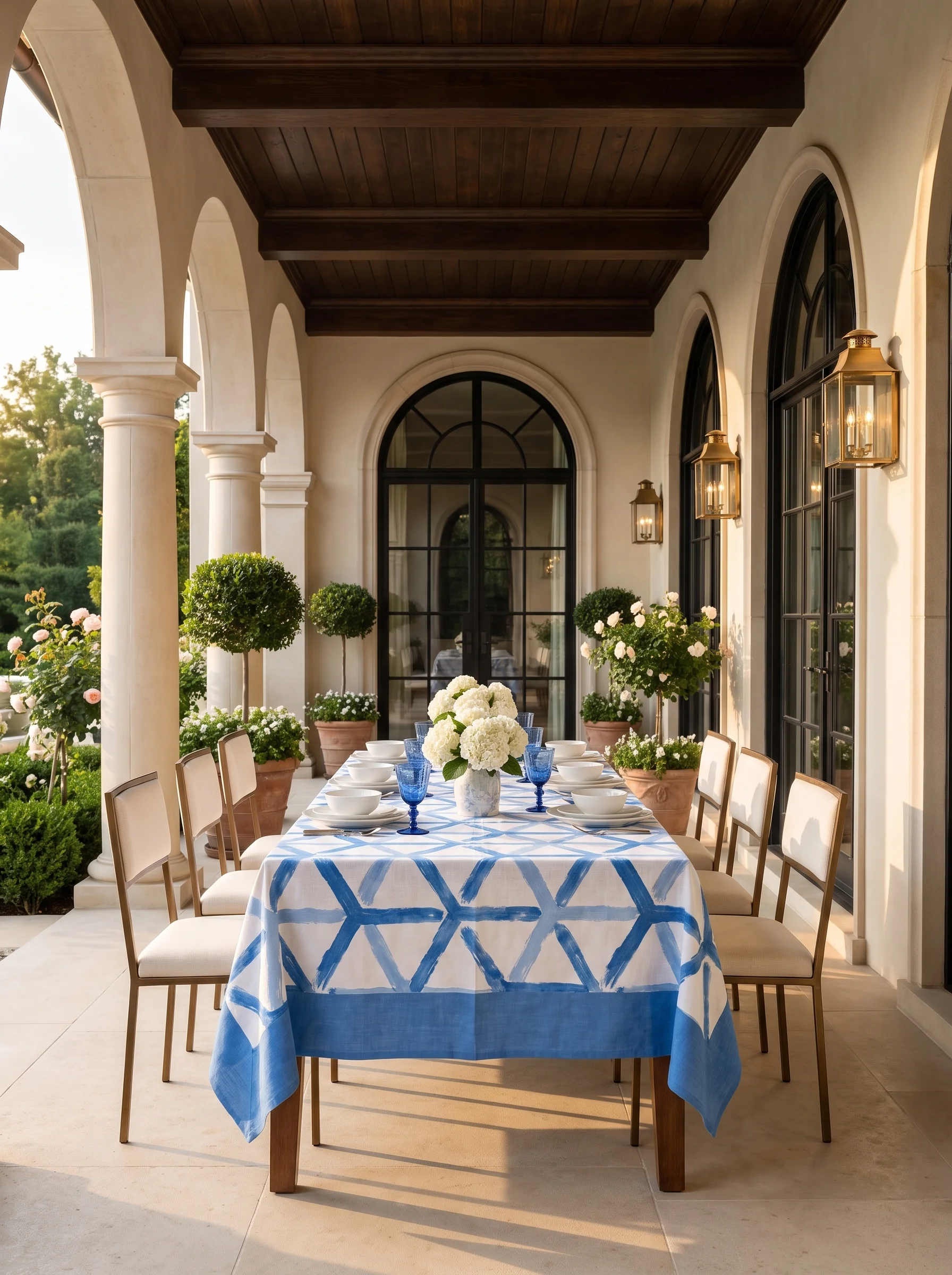 Sable Bleue — table setting 1