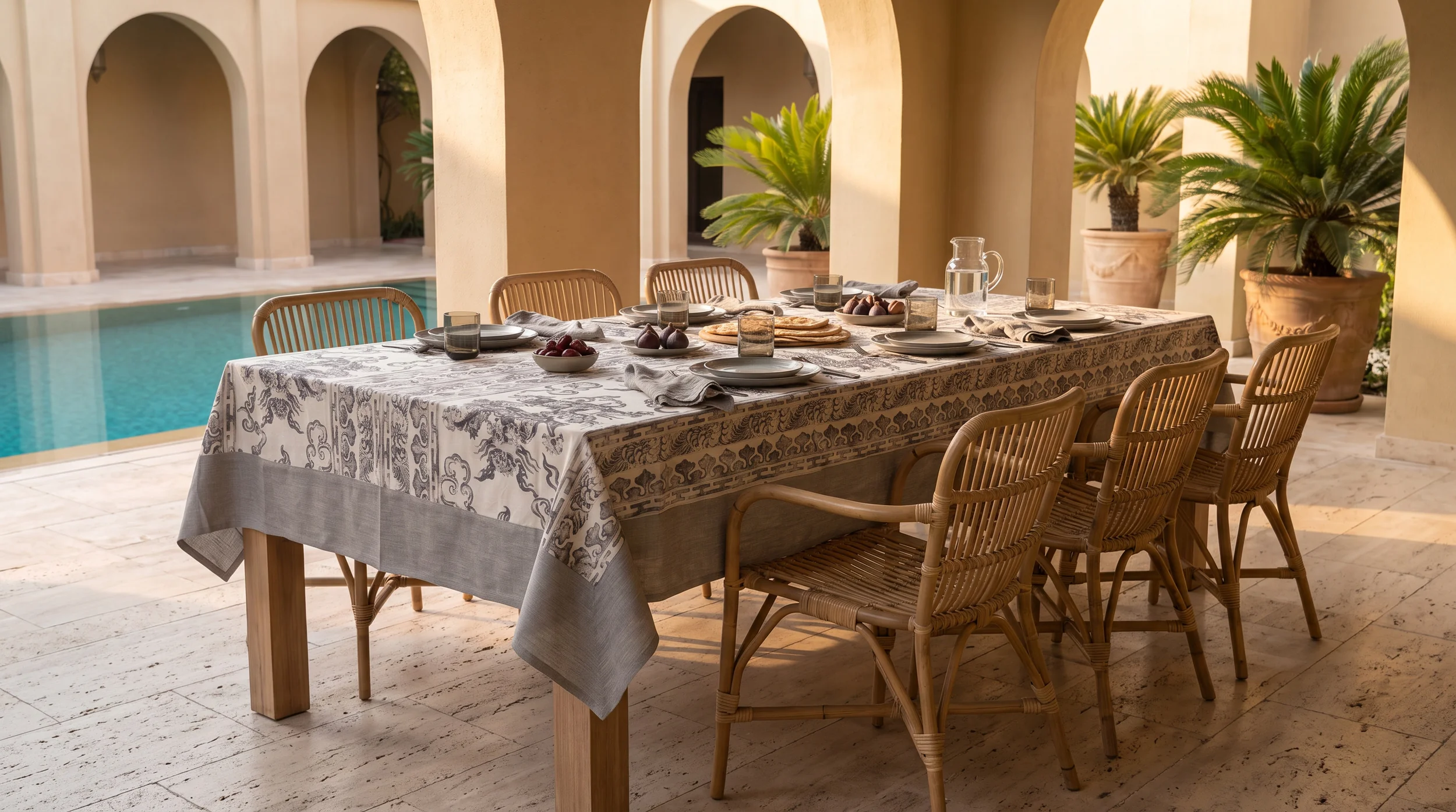 Shangai Greige — table setting 3