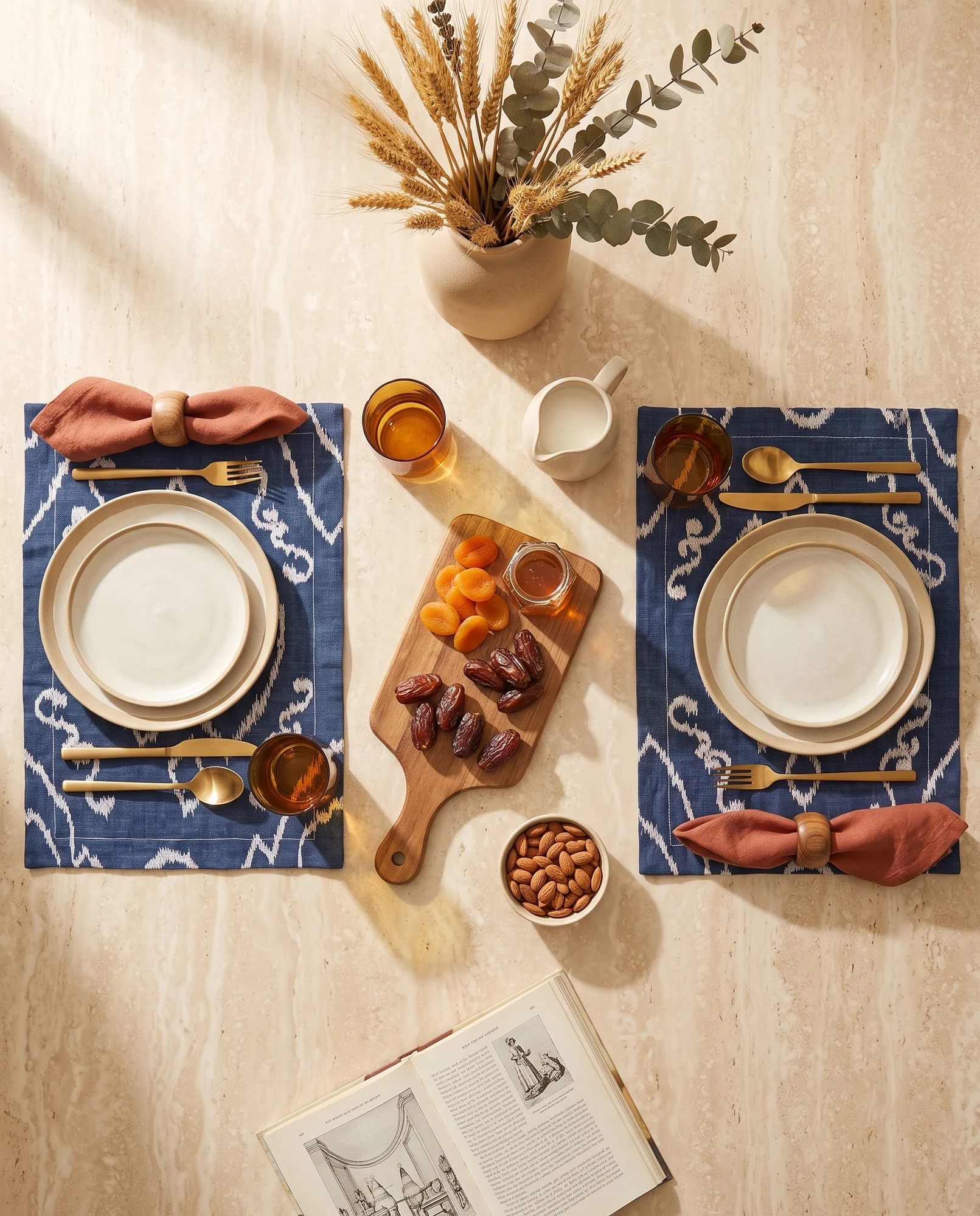 Ikat Indigo — styled view 1