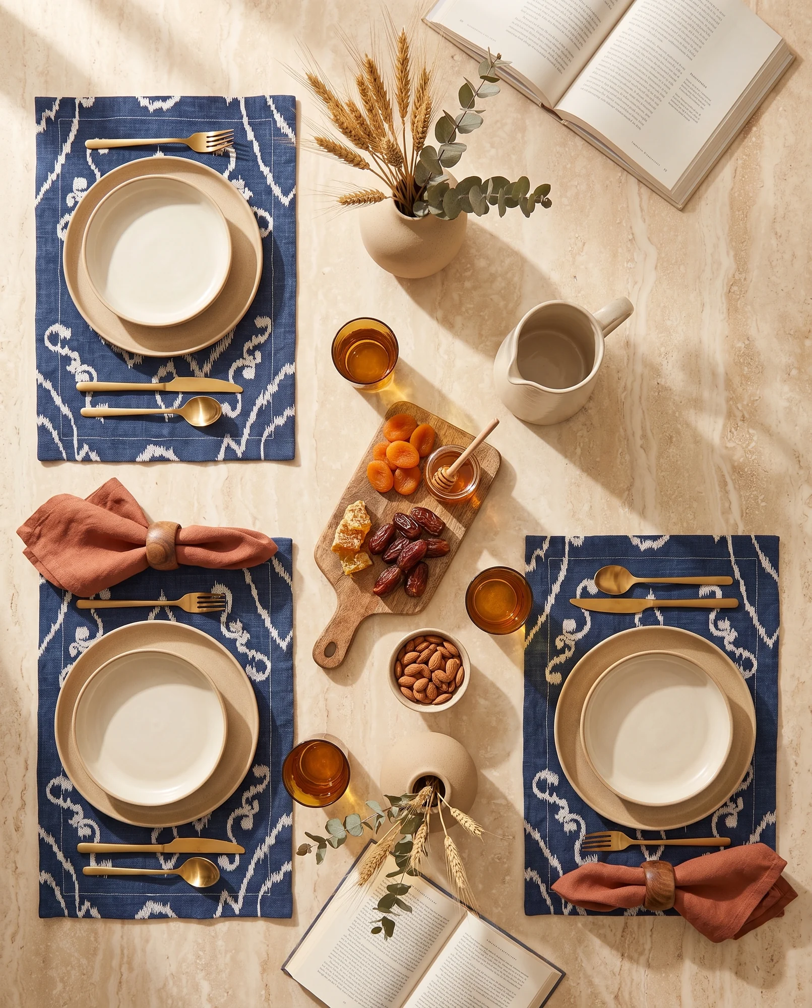 Ikat Indigo — styled view 2