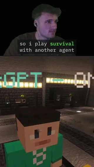 Reel: my agent is busy, so I play survival with another agent