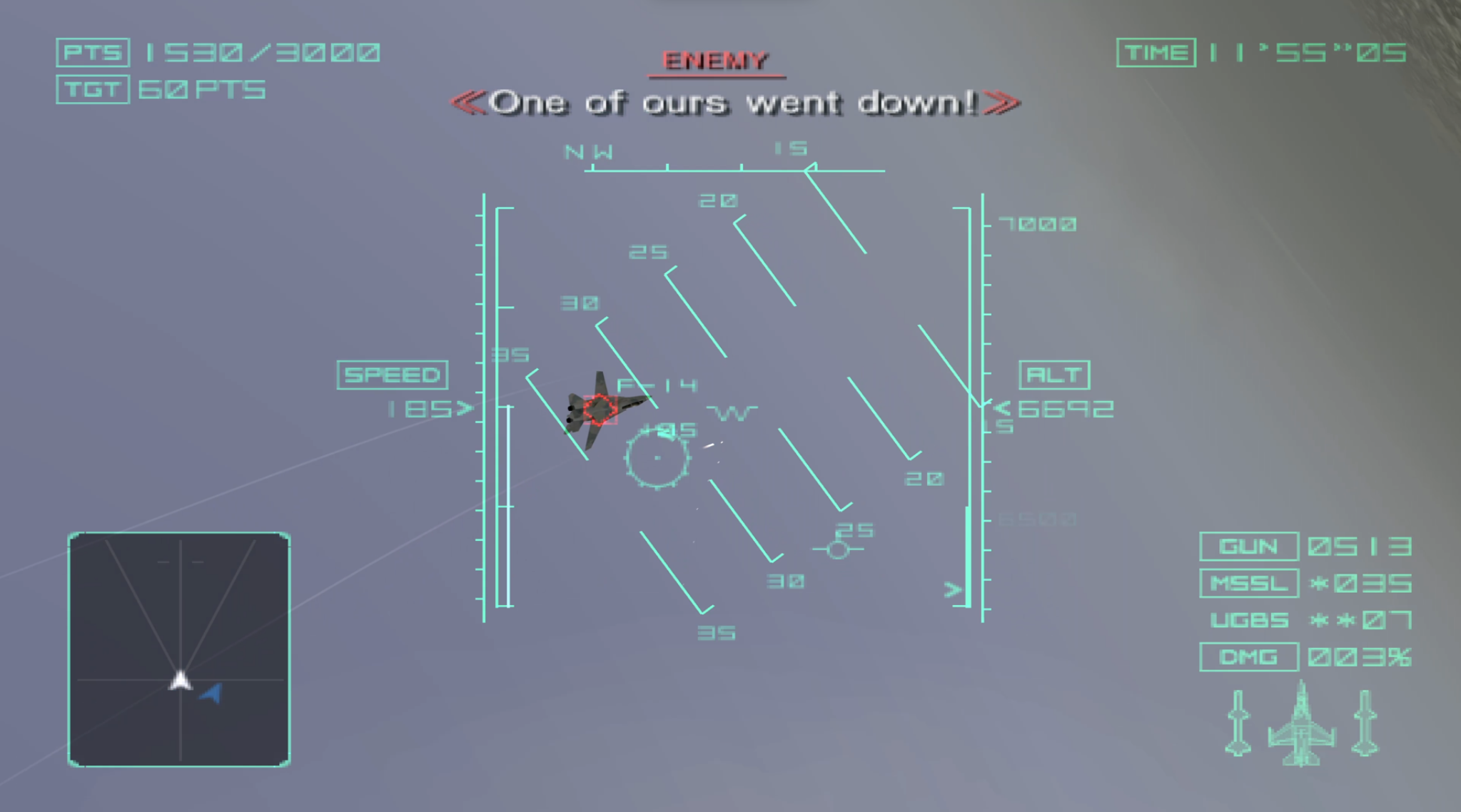 ProjectStonehenge running Ace Combat 04