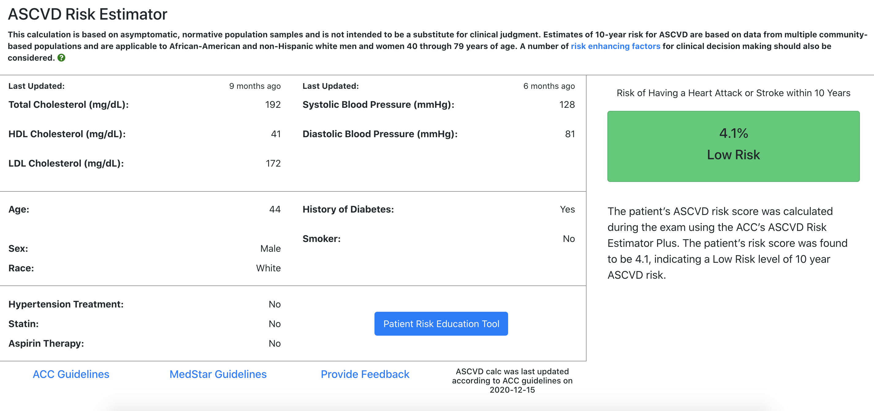 ASCVD Risk Estimator