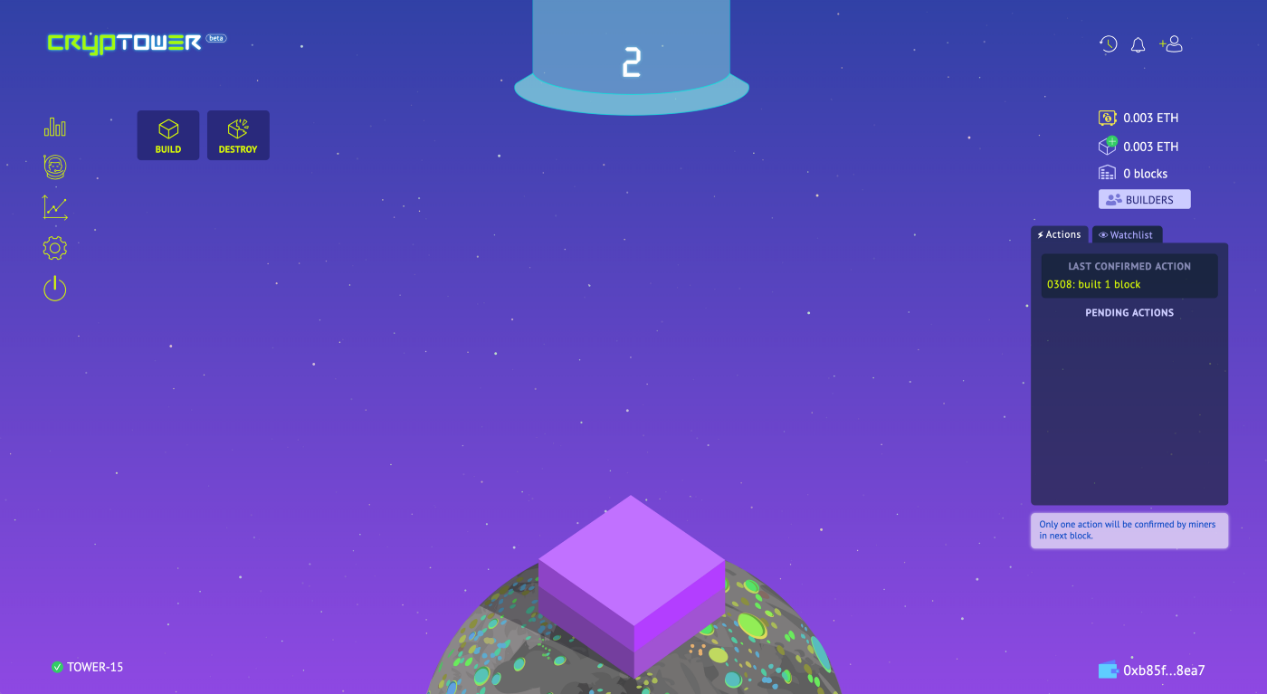 Crytower Interface