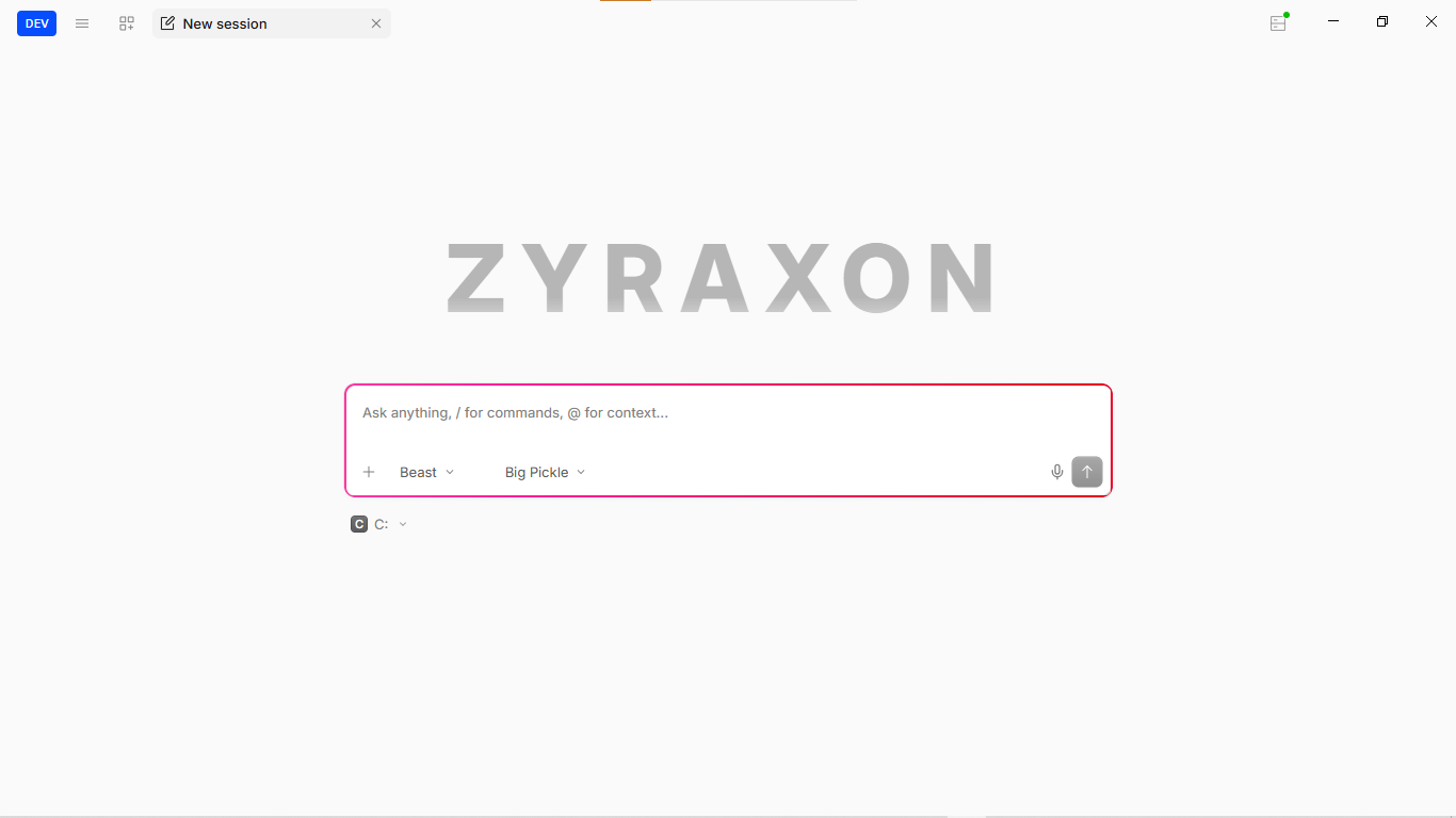 ZYRAXON Screenshot