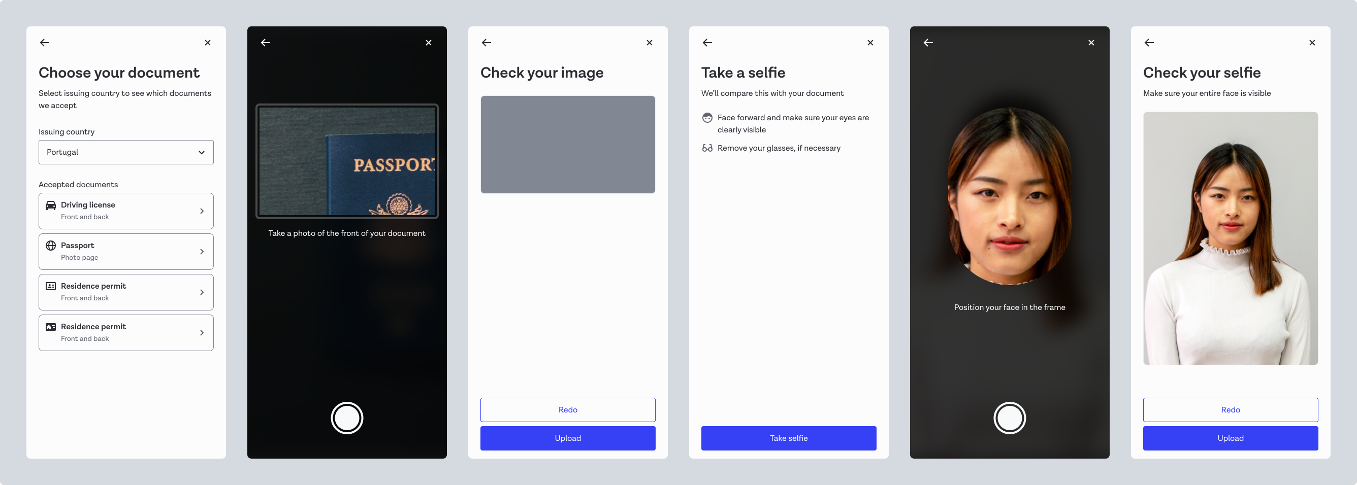 Capture Document and face