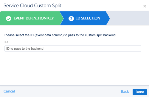 ID Selection - Input