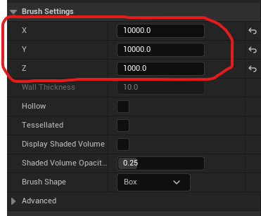 Example of the Brush Settings