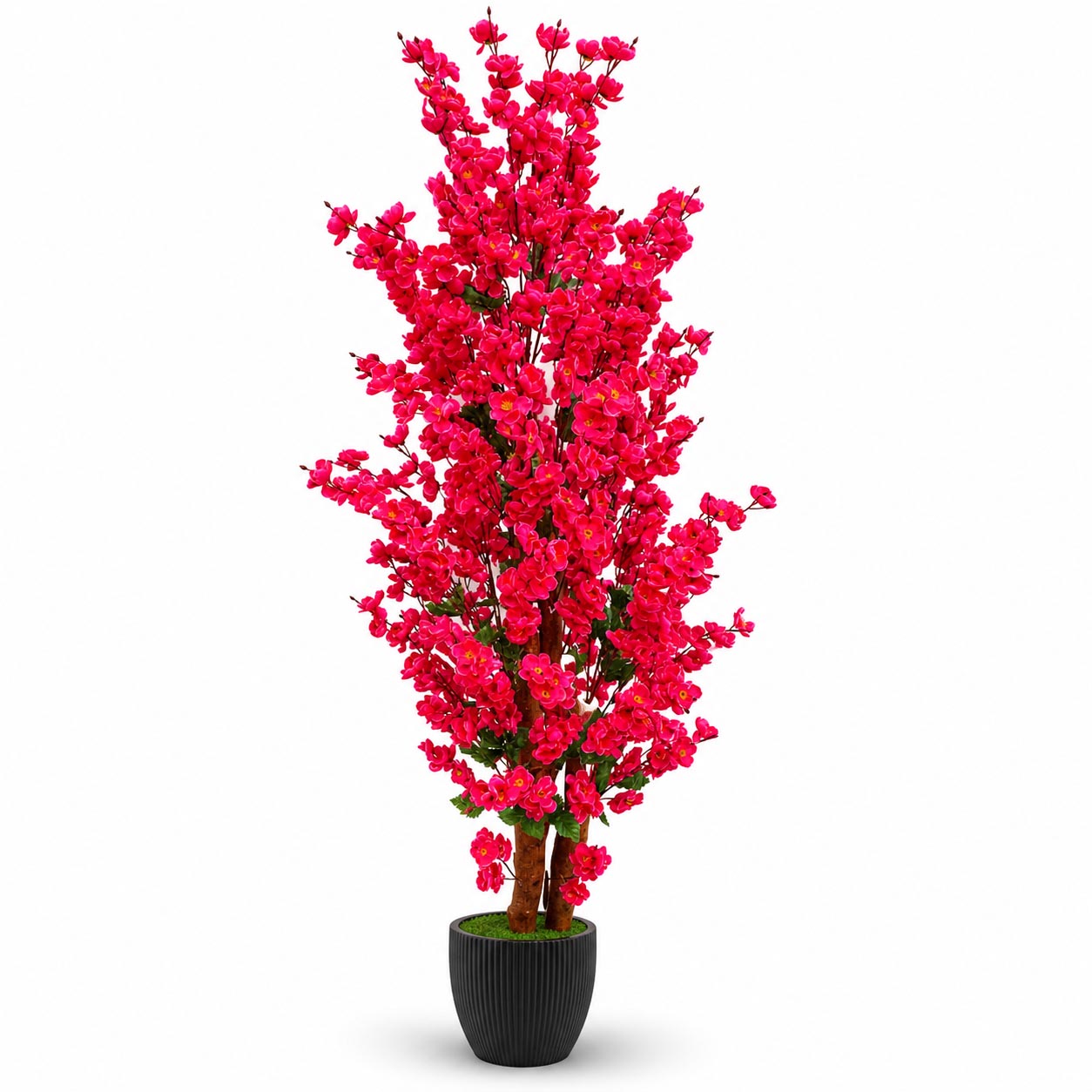 Primium Cherry Blossom Tree in hot pink, crafted from fabric and standing 5 feet tall