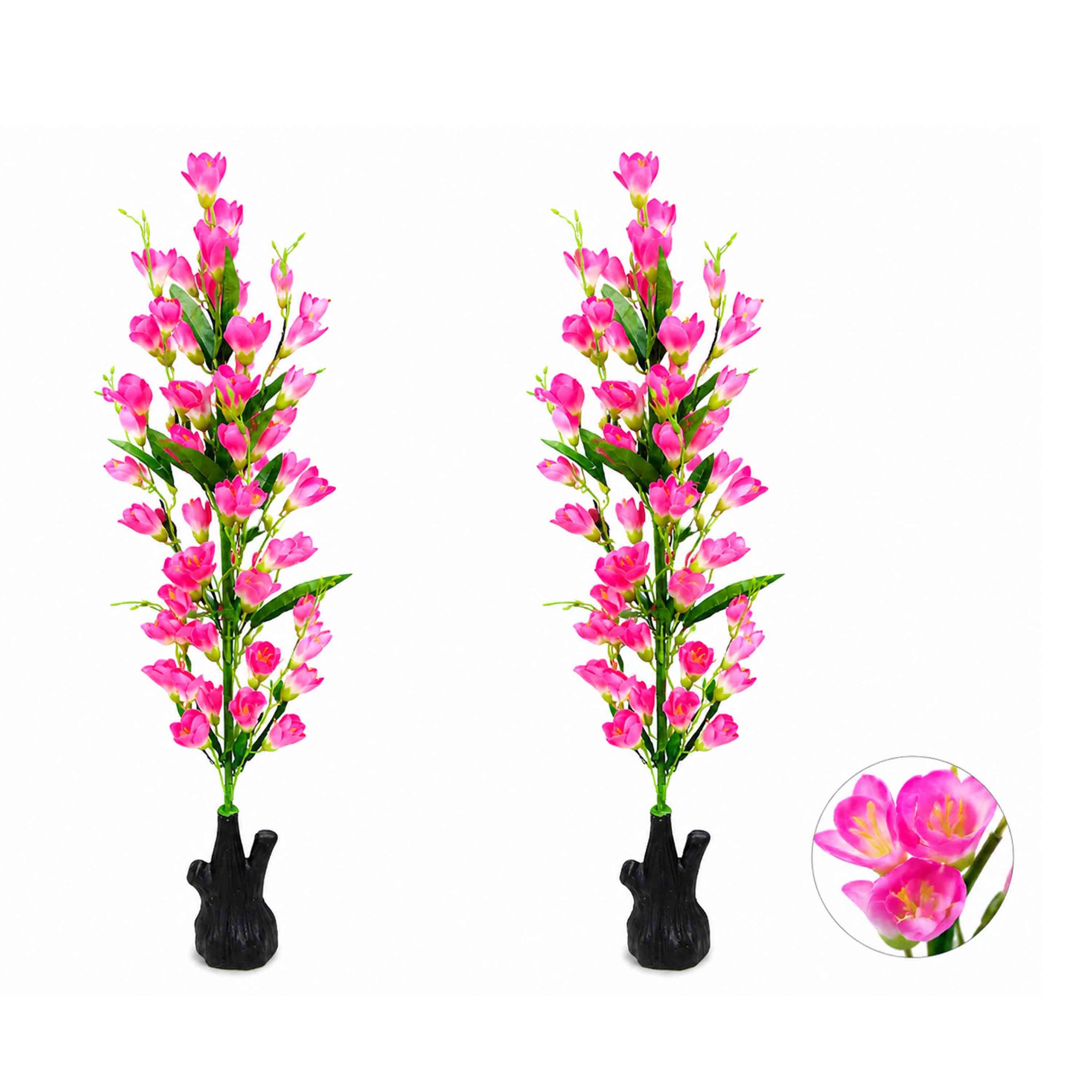 Freesia Artificial Flower Vase | Aesthetic Floor Vase | Premium Home Decor
