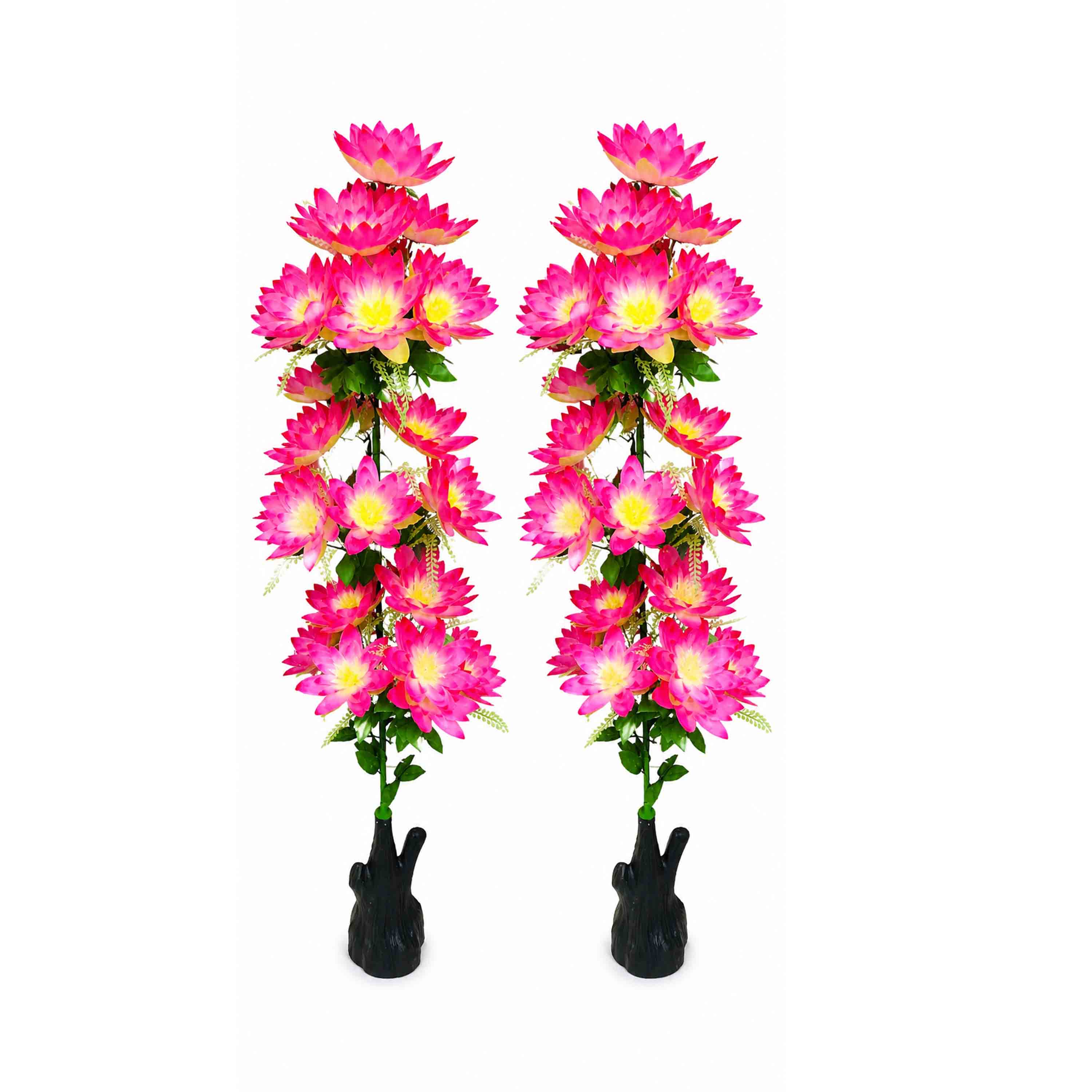 Lotus Padma Phul Artificial Flower Vase | National Flower Floor Vase Decor