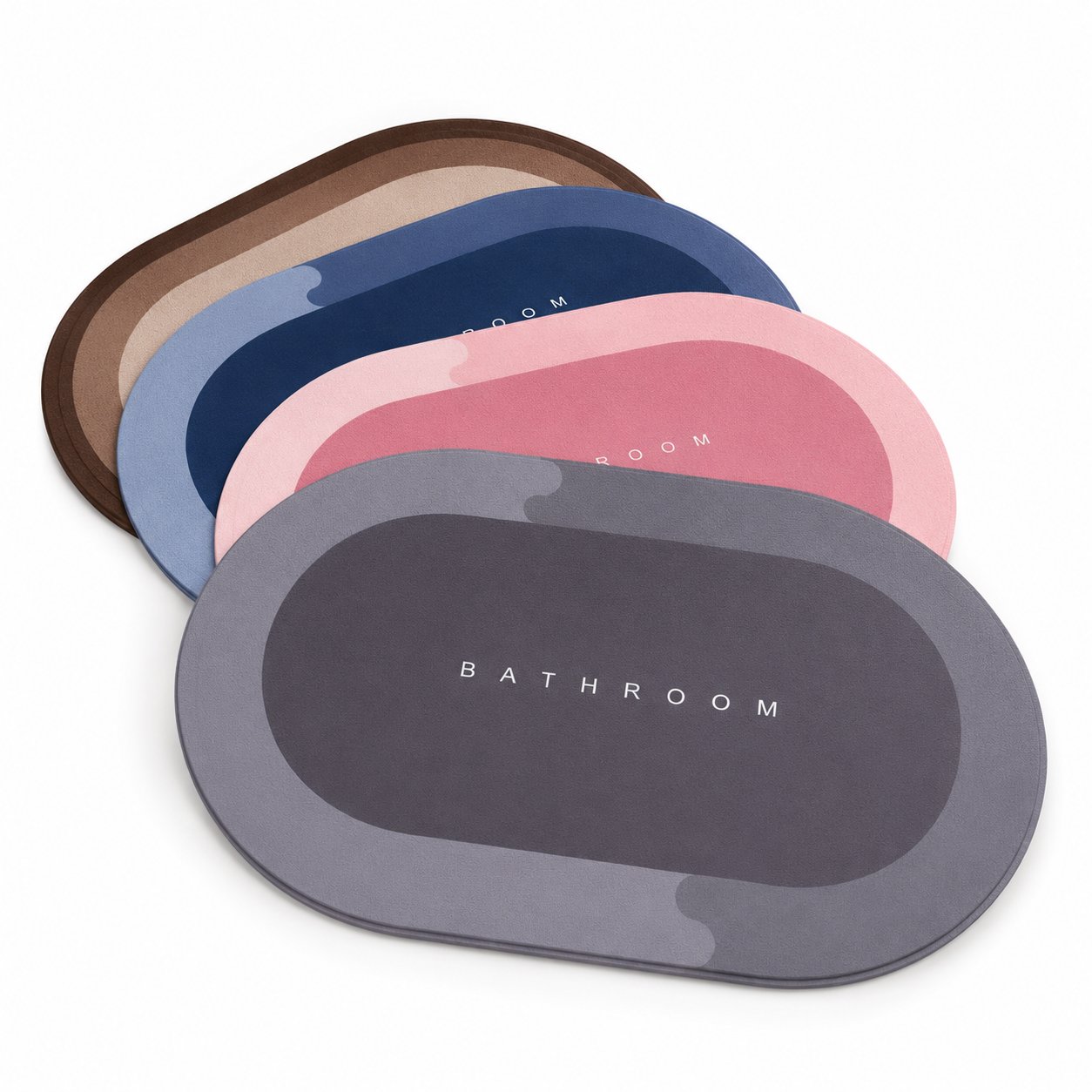 Bath Floor Mat Quick Drying Bathroom Rug Non-Slip Entrance Doormat Napa Skin Floor Mats Toilet Mat Door Carpet Mat for Bathroom Home Kitchen