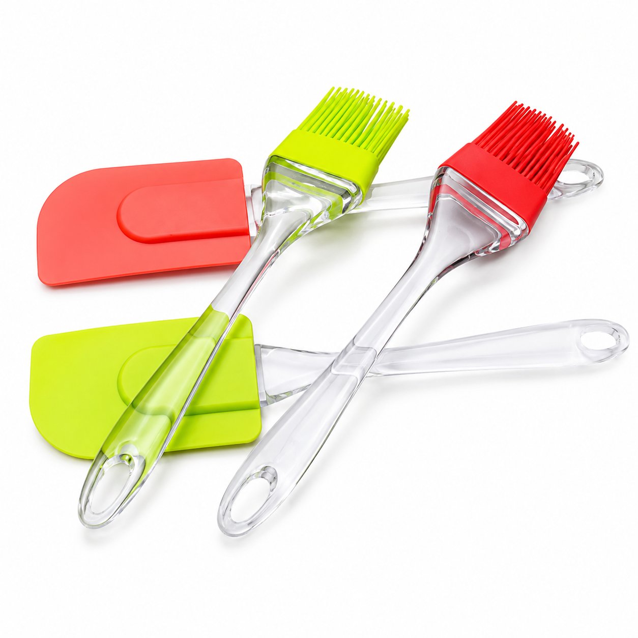 2 PCS Silicone Spoon & Oil Brush Set – Non-Stick Cooking Tools