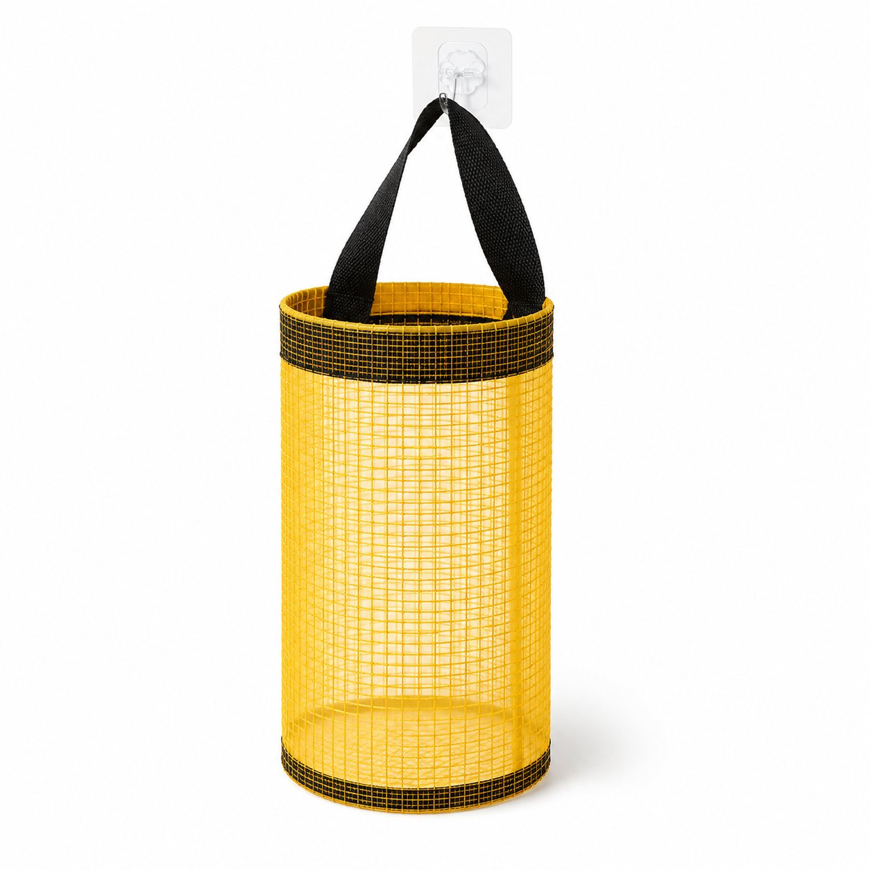 Hanging Trash & Grocery Bag Holder - Wall-Mounted Plastic Bag Dispenser