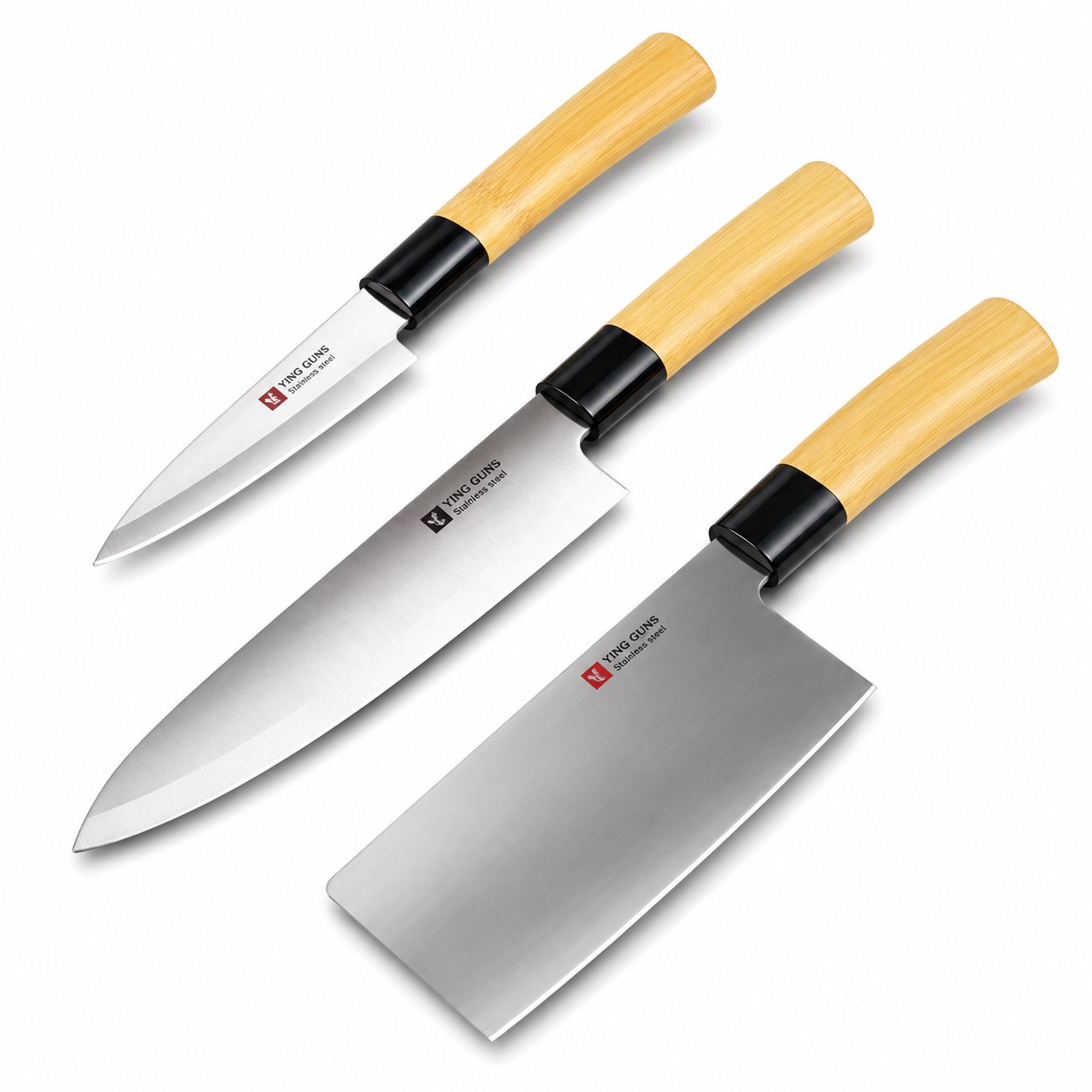 YING GUNS stainless steel (3 piece set) Indulge durability innovative design