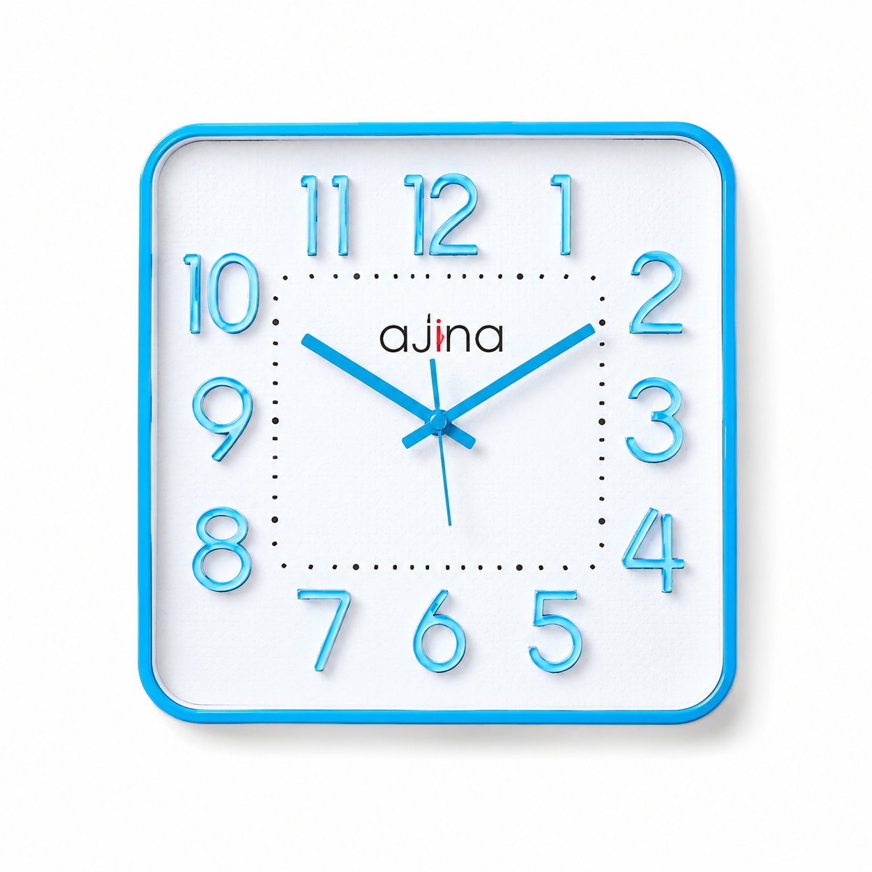 RFL Ajina Maple Digit Square Wall Clock Blue 938912