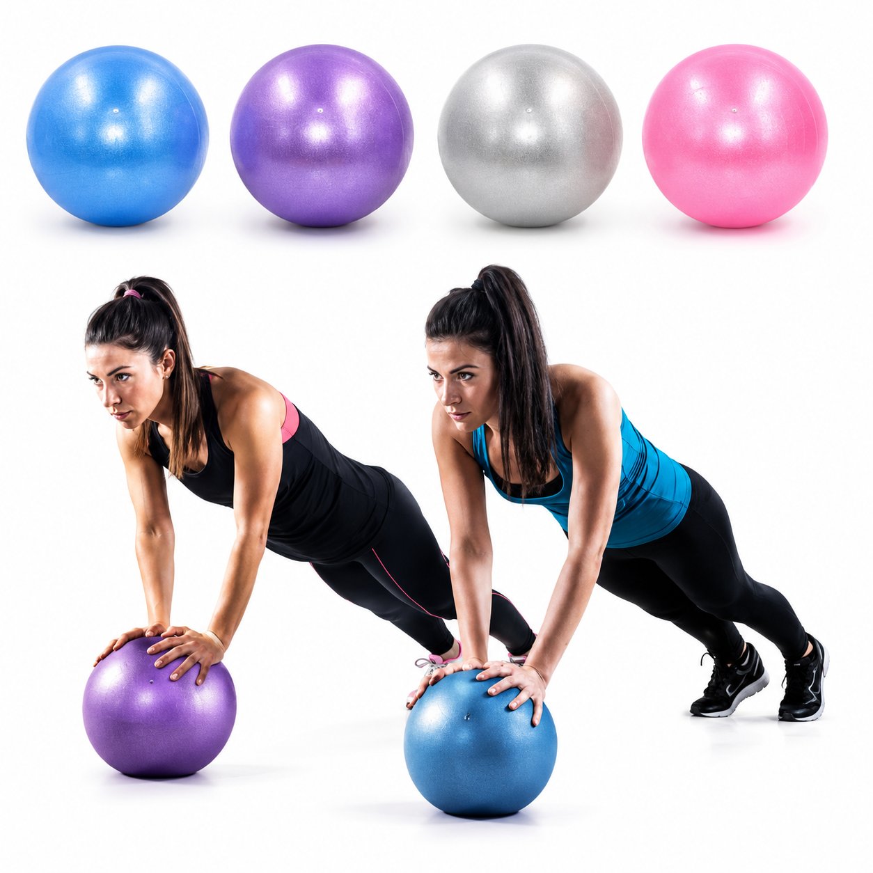 Yoga Pilates Explosion-Proof Ball Exercise Gymnastic Fitness Balance Gym Core Indoor Training Mini Balls Small Therapy Improves