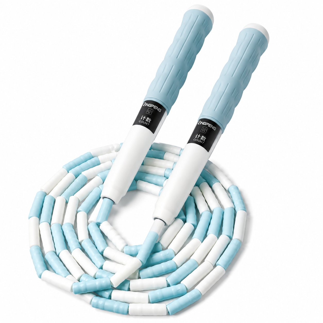 Segmented Jump Rope With Soft Bead Handles Tangle-Free Design For School Sports Kids Home Fitness Training Equipment