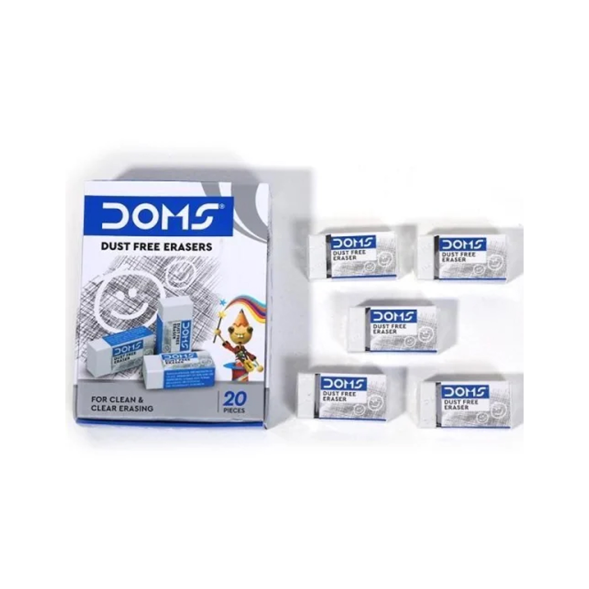 DOMS Erasers 5 Pcs
