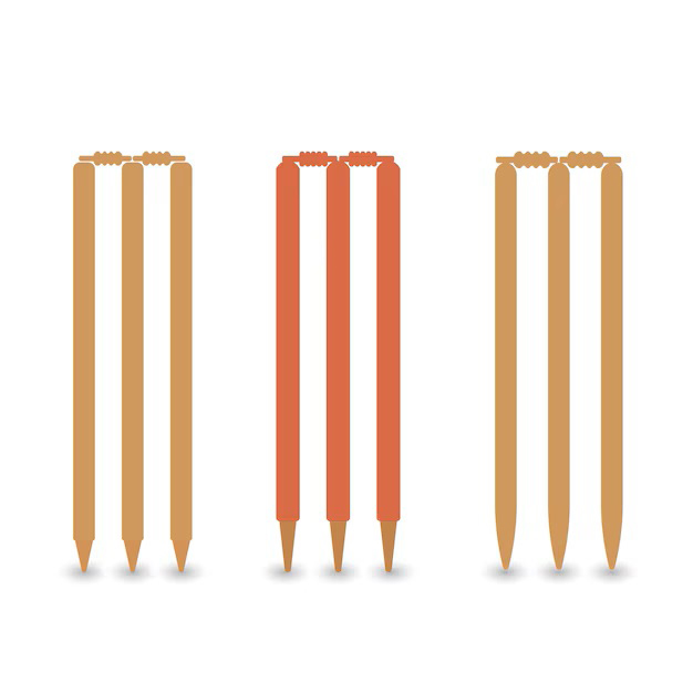 Wooden Wicket Stamp