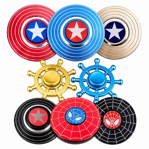 Avengers Spinners Toy | Kids Superhero Fidget Spinner | Marvel Action Toy Gif