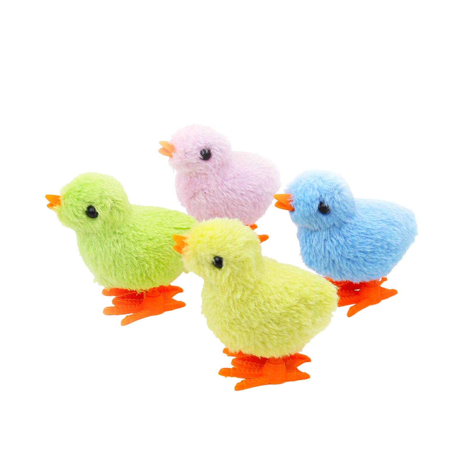 1Pcs Funny Plush Clockwork Chick Jumping