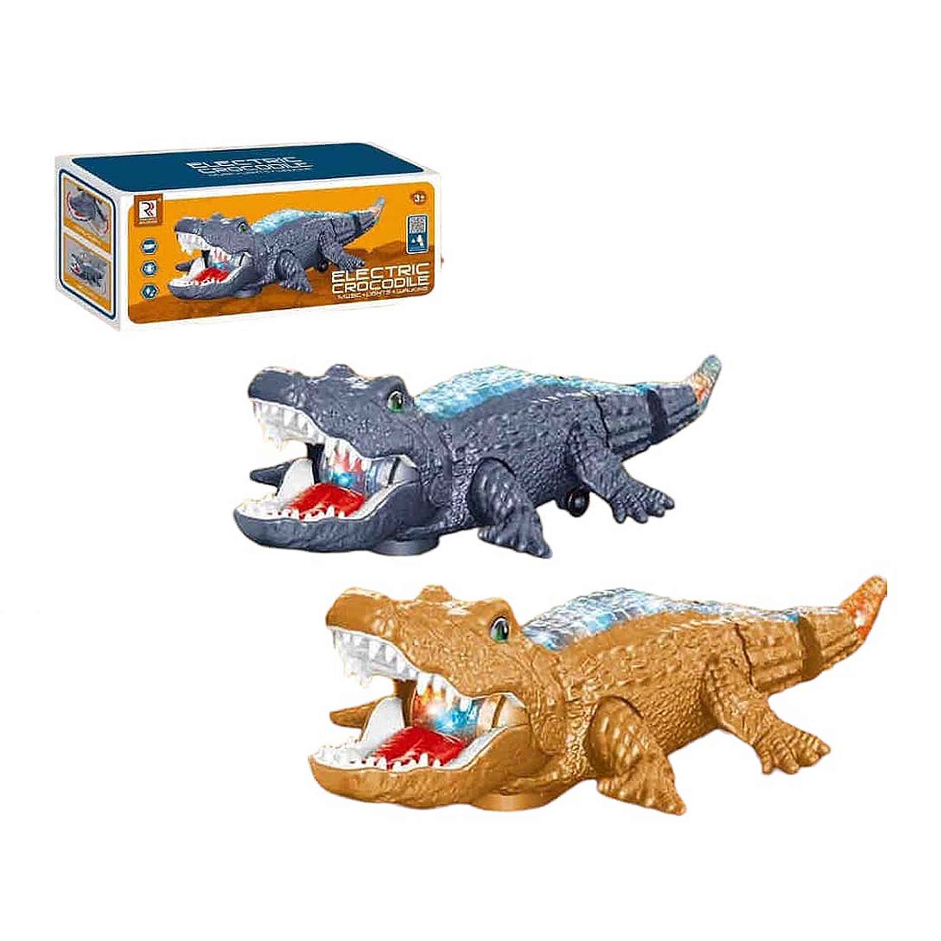 Electric Moving Crocodile with Light and Sound