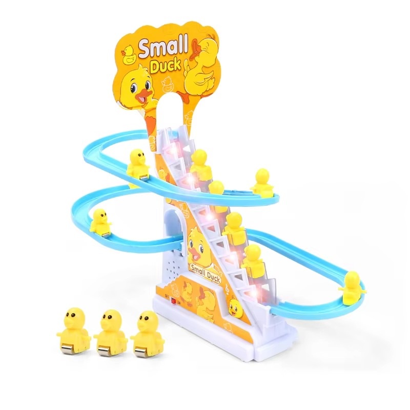 Duck Slide Toy Set, Funny Automatic Stair-Climbing