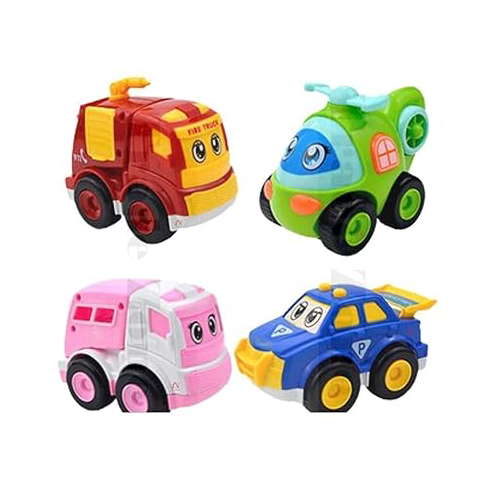 Kids Toddler Car Toy Set (4 PCS Rescue Team Car)
